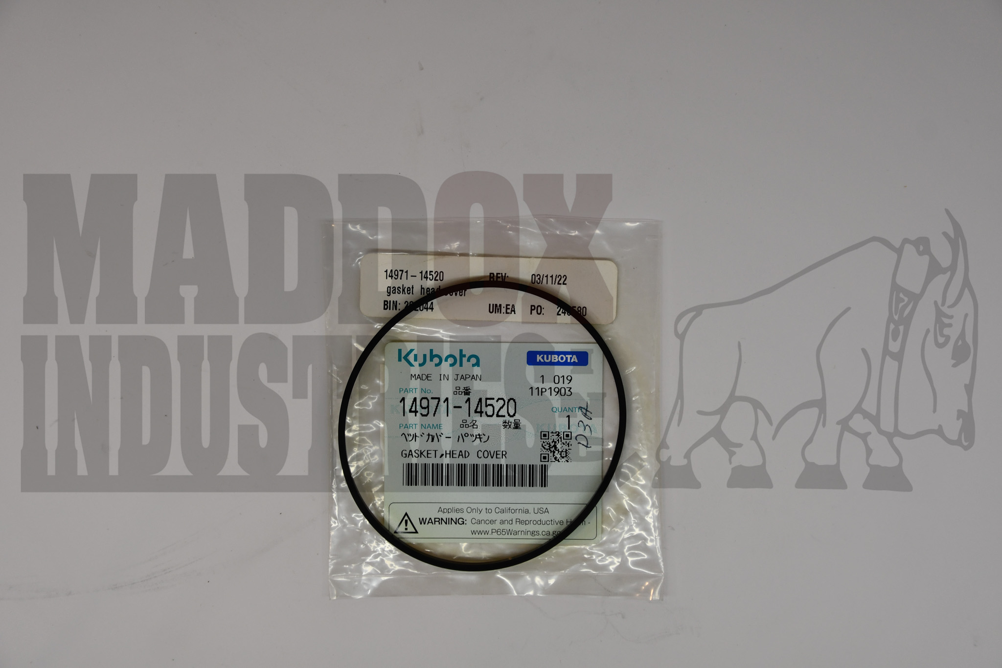 Kubota 14971-14520 Head Gasket